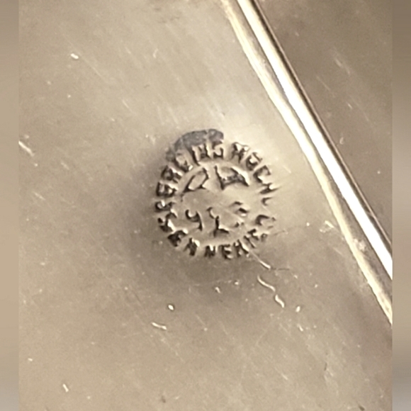 Modernist Estela Popowski Sterling, Brass, and Ebony Guitar Pik Pin Brooch - Picture 6 of 6